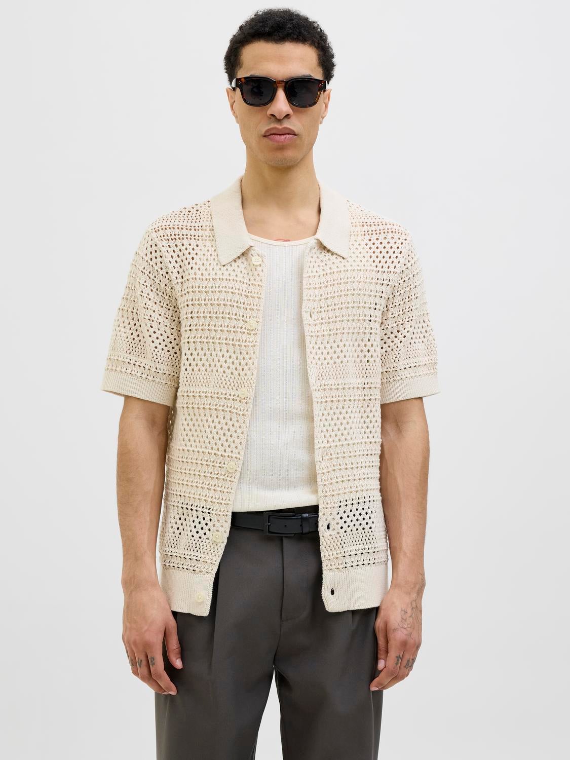 Gestreift Poloshirt