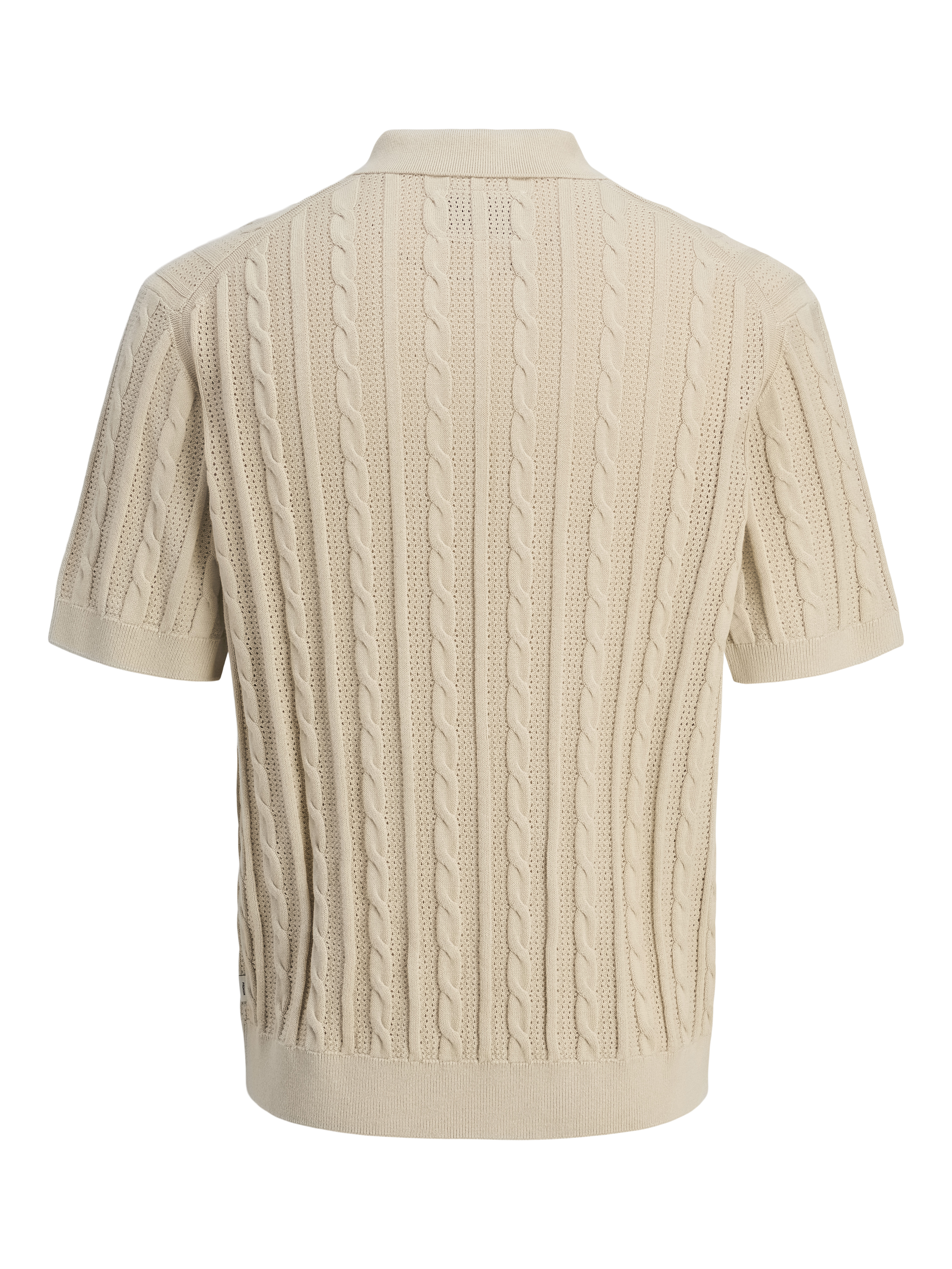 Thumbnail - Einfarbig Gestricktes Polo