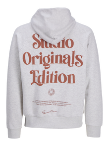 Jack & Jones Hoodie -Bright White - 12277540