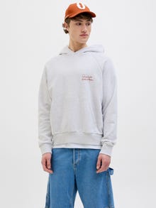 Jack & Jones Hoodie -Bright White - 12277540