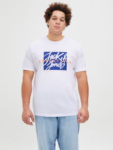 Jack & Jones Plus Size Pack de 5 T-shirt Imprimé -Chambray Blue - 12277543