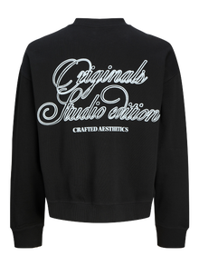 Jack & Jones Achterkant bedrukt Sweatshirt -Black - 12277549