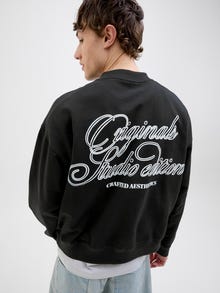 Jack & Jones Achterkant bedrukt Sweatshirt -Black - 12277549