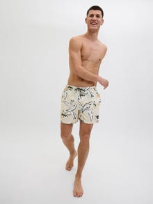 Jack & Jones Calções de banho Regular Fit -Buttercream - 12277556