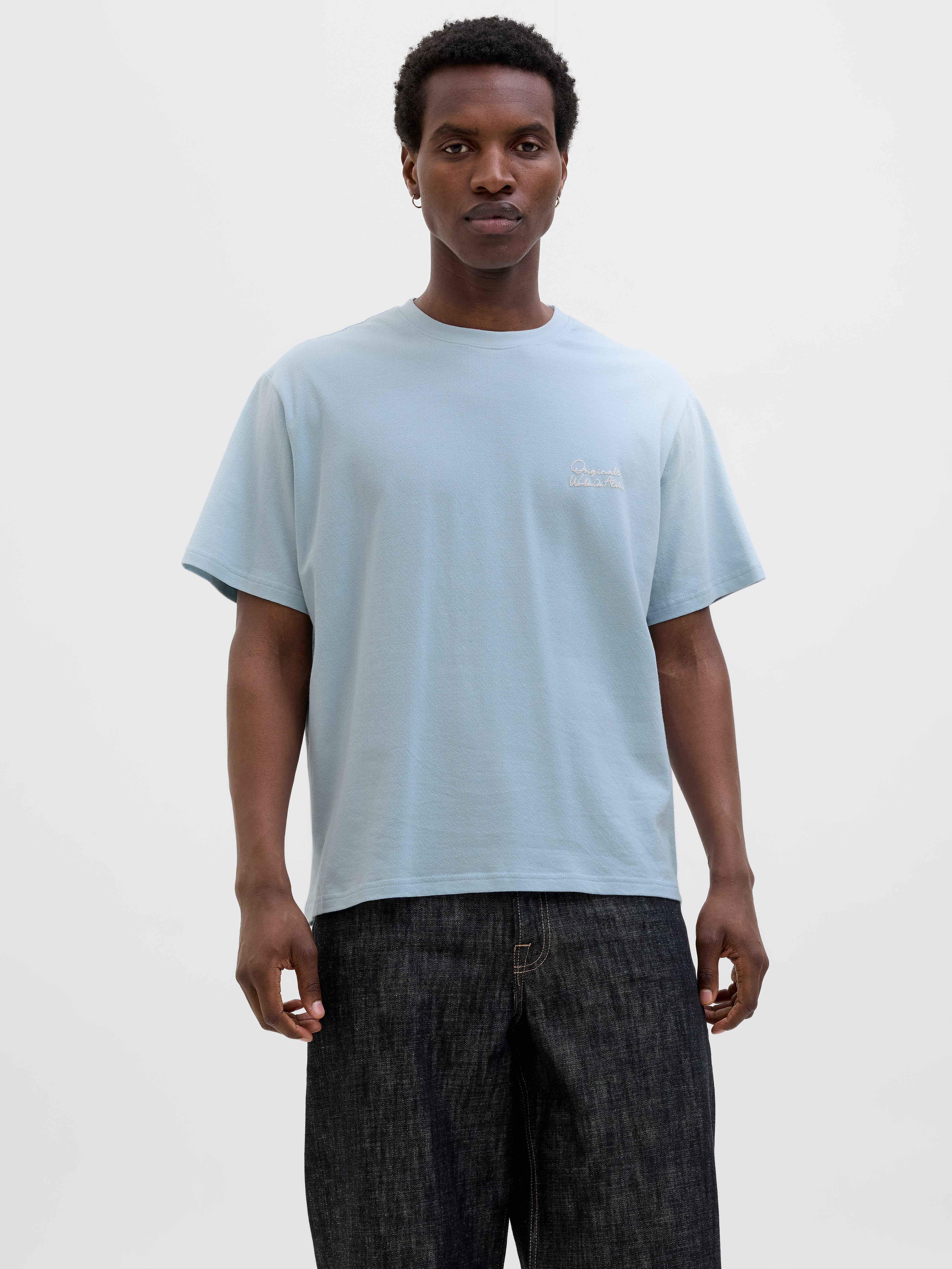 Printed T-shirt | Medium Blue | Jack & Jones®