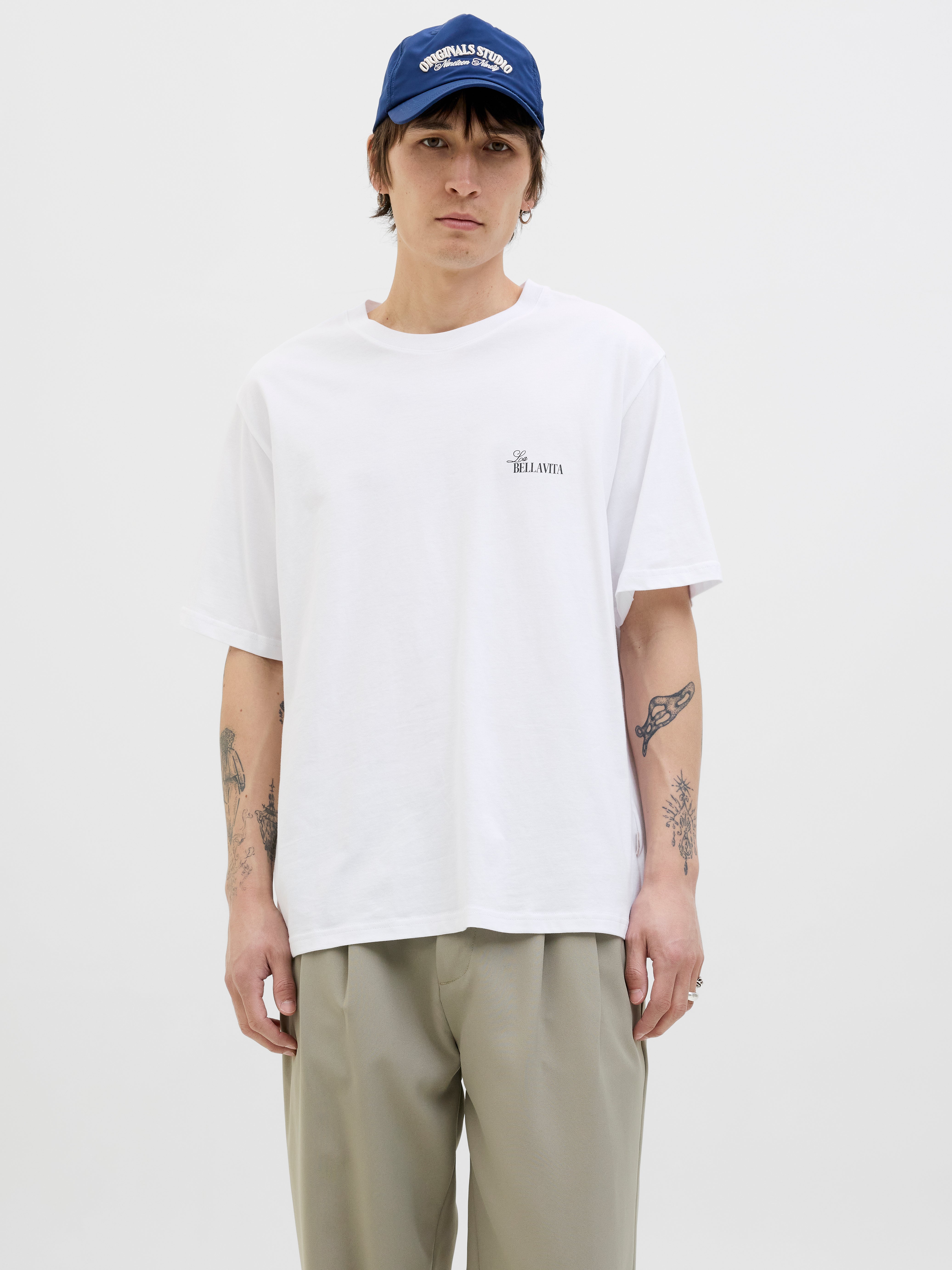 Gedruckt Rundhalsausschnitt T-shirt