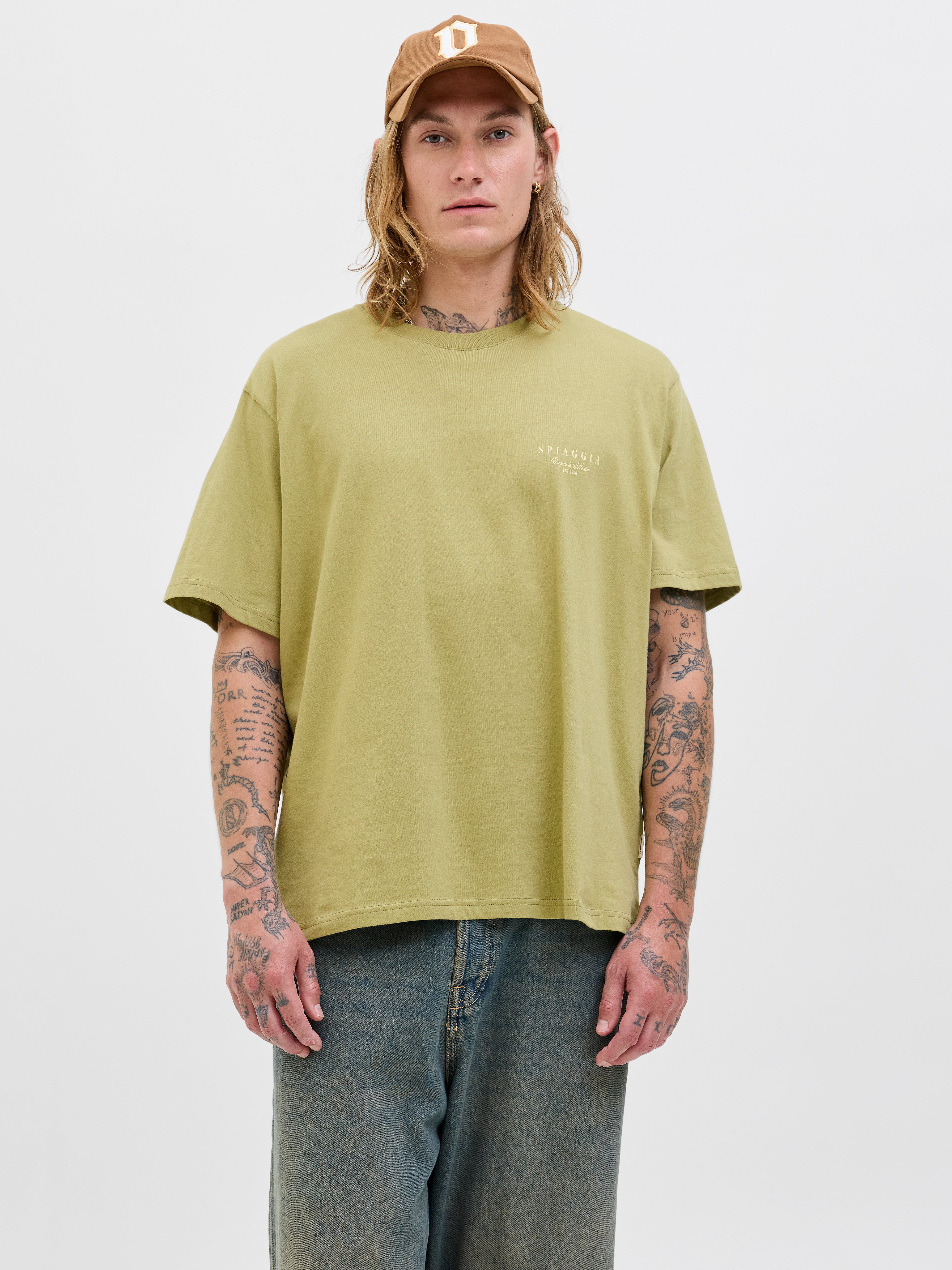 Gedruckt Rundhalsausschnitt T-shirt
