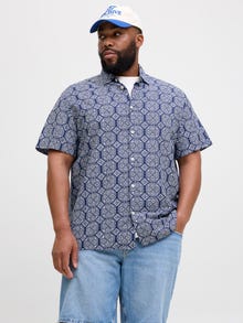 Jack & Jones Plus Size Relaxed Fit Shirt -Ocean Cavern - 12277647