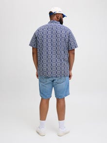Jack & Jones Plus Size Relaxed Fit Shirt -Ocean Cavern - 12277647