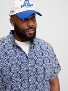 Jack & Jones Plus Size Relaxed Fit Shirt -Ocean Cavern - 12277647