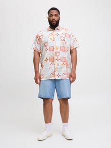 Jack & Jones Plus Size Wide Fit Shirt -Cloud Dancer - 12277649