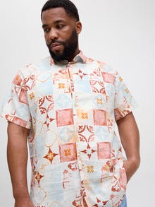 Jack & Jones Plus Size Wide Fit Shirt -Cloud Dancer - 12277649