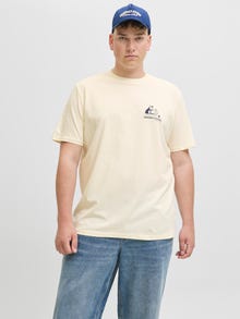 Jack & Jones Plus T-shirt -Antique White - 12277664