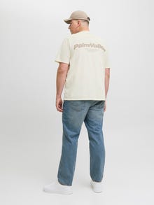 Jack & Jones Plus Size T-shirt -Sweet Corn - 12277677