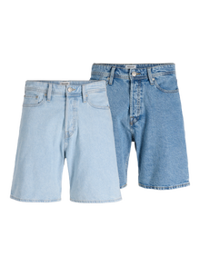 Jack & Jones Confezione da 2 Bermuda in jeans Loose Fit -Blue Denim - 12277682