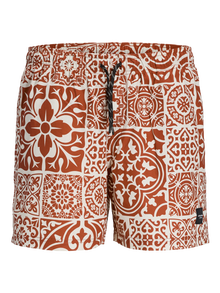 Jack & Jones Klasikinis kirpimas Maudymosi šortai -Tandoori Spice - 12277730