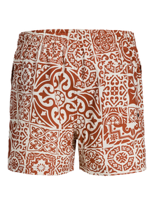 Jack & Jones Klasikinis kirpimas Maudymosi šortai -Tandoori Spice - 12277730