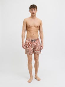 Jack & Jones Klasikinis kirpimas Maudymosi šortai -Tandoori Spice - 12277730