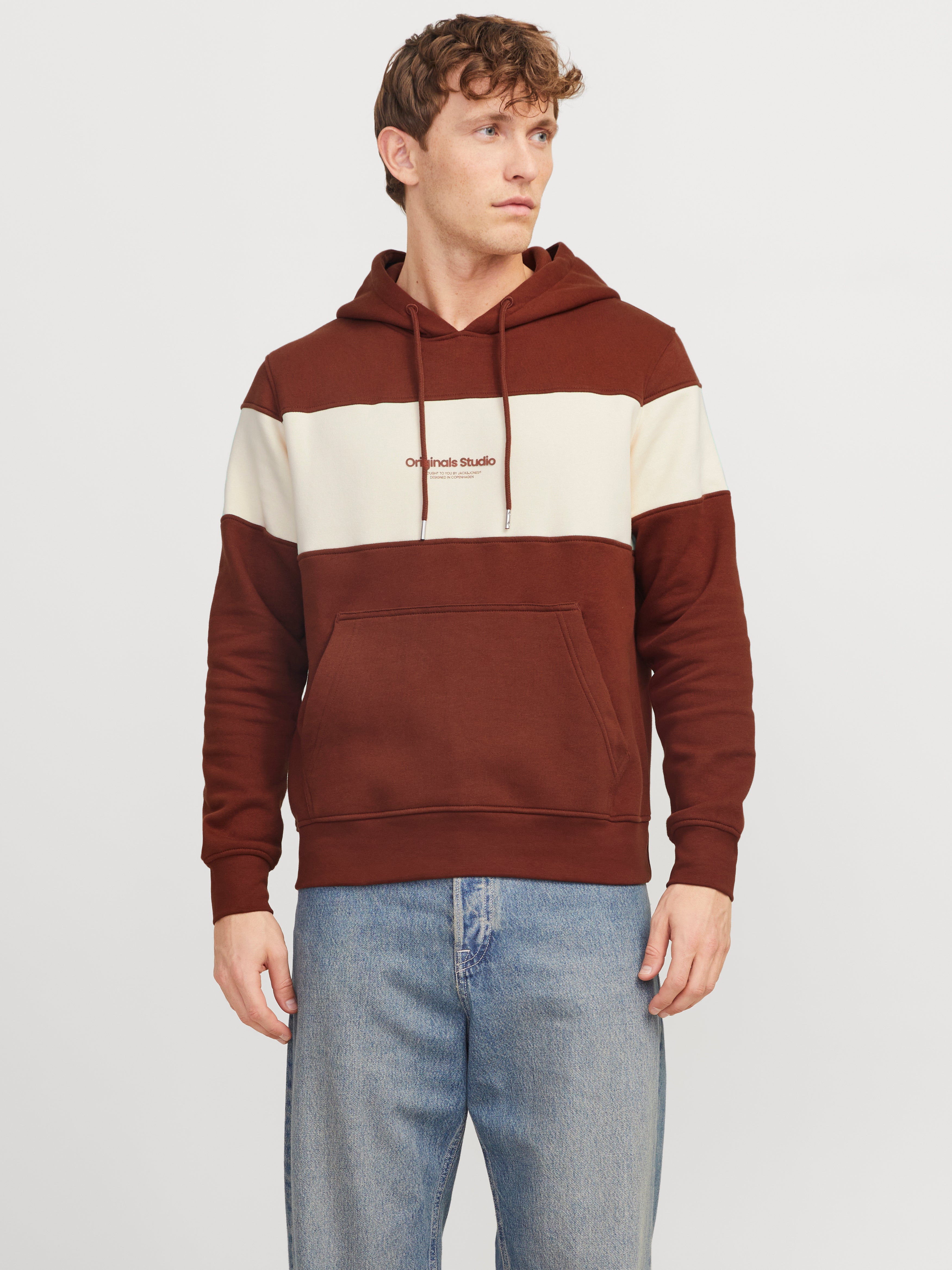 Colour Blocking Kapuzenpullover