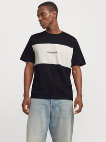 Jack & Jones Färgblockering T-shirt -Black - 12277742