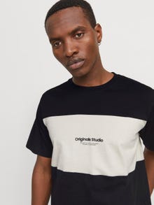 Jack & Jones Färgblockering T-shirt -Black - 12277742