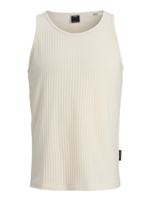 Jack & Jones Plain Tank top -Cloud Dancer - 12277751