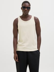 Jack & Jones Plain Tank top -Cloud Dancer - 12277751