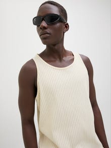 Jack & Jones Plain Tank top -Cloud Dancer - 12277751
