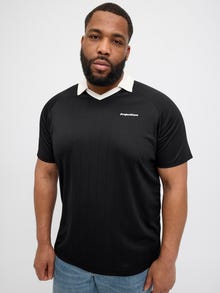 Jack & Jones Plus Size Polo -Black - 12277948