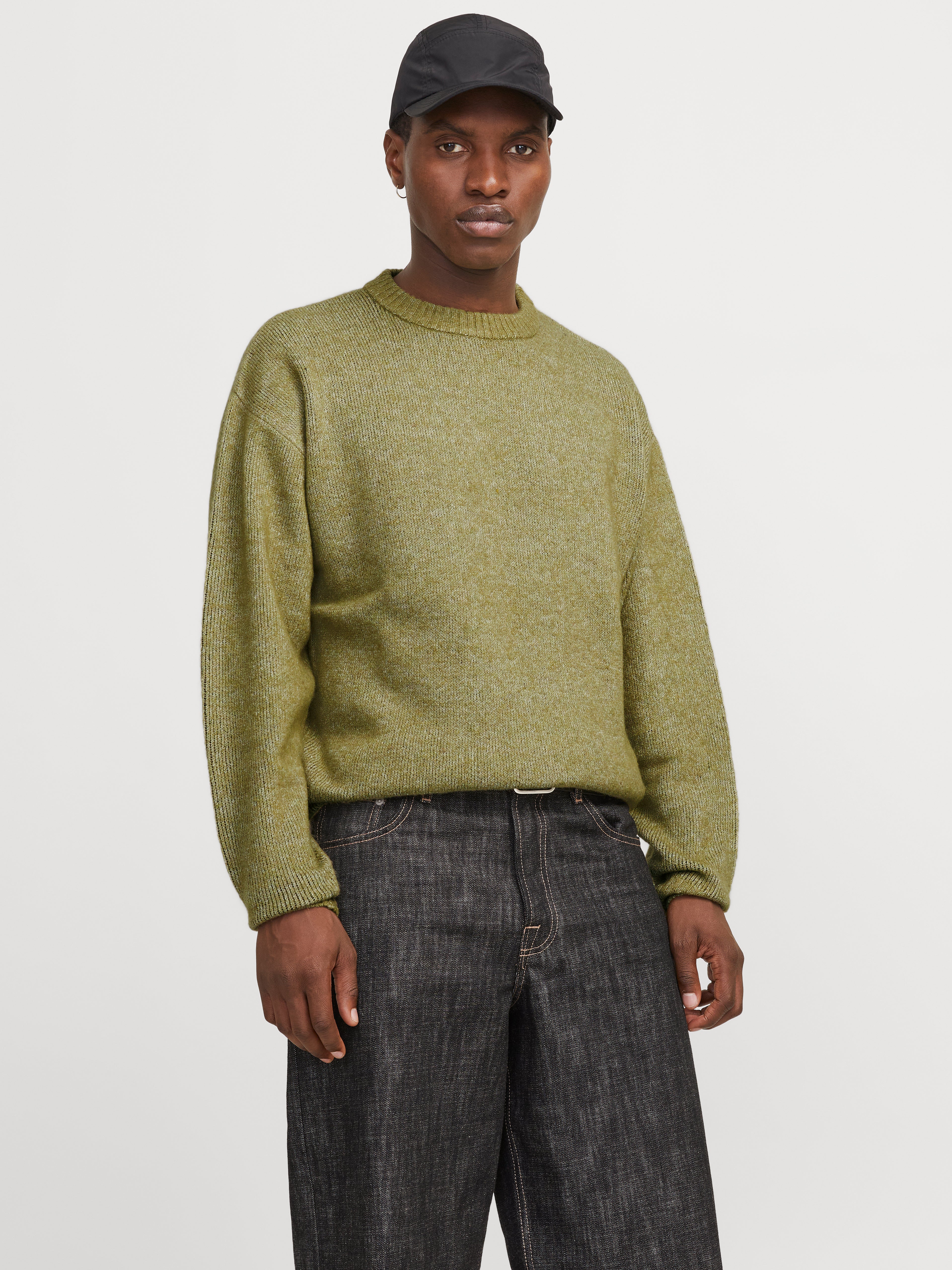 Gedruckt Strickpullover