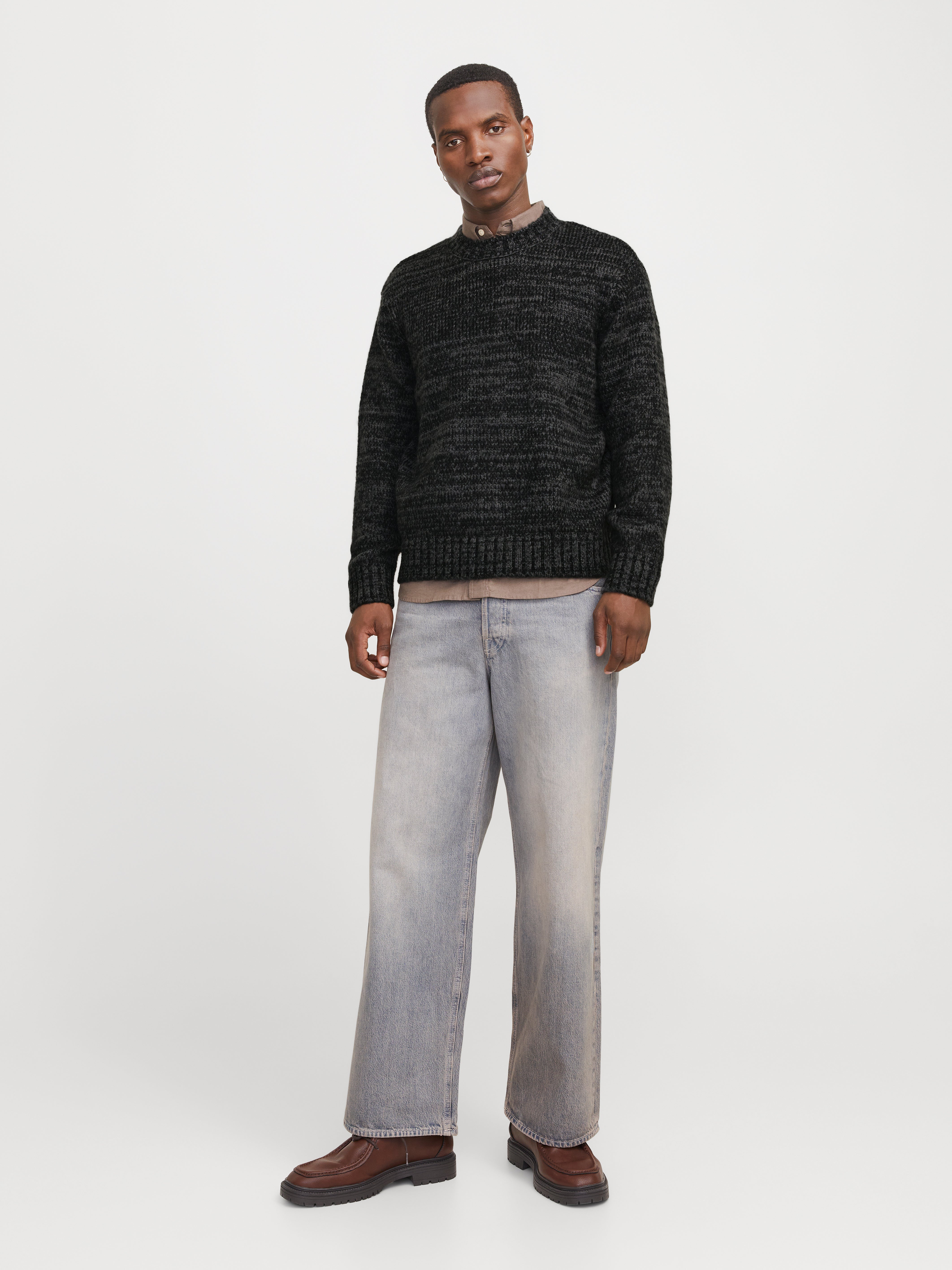 Thumbnail - Einfarbig Strickpullover