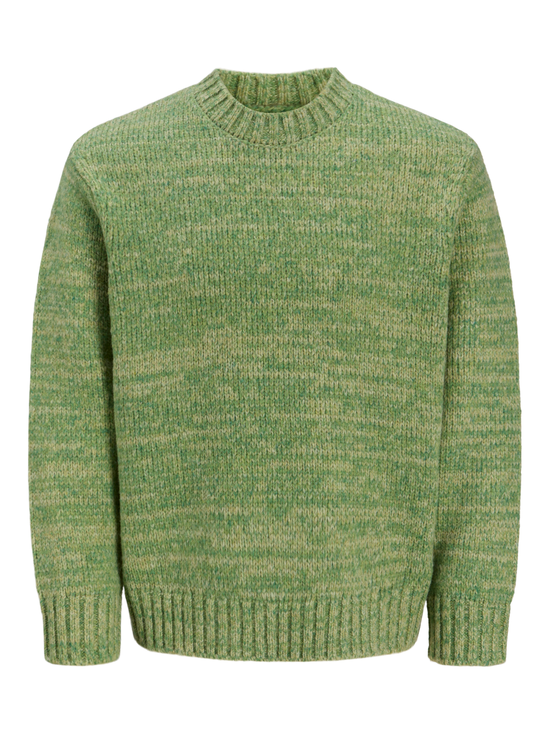 Einfarbig Strickpullover