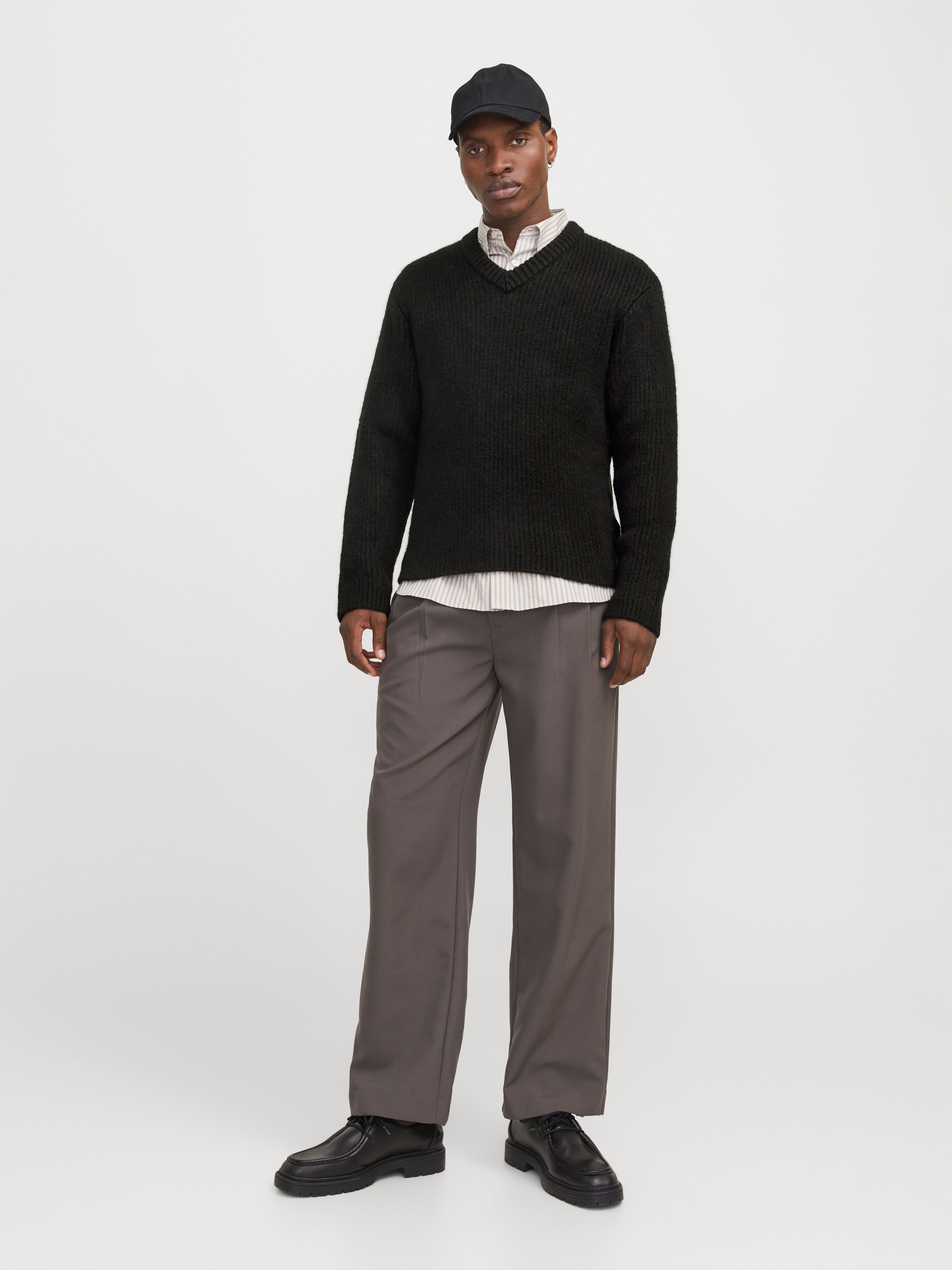 Thumbnail - Einfarbig Strickpullover