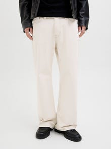 Jack & Jones JJITOBY JJCOOPER AM 469 LN Jeans med utsvingt passform -Ecru - 12278012