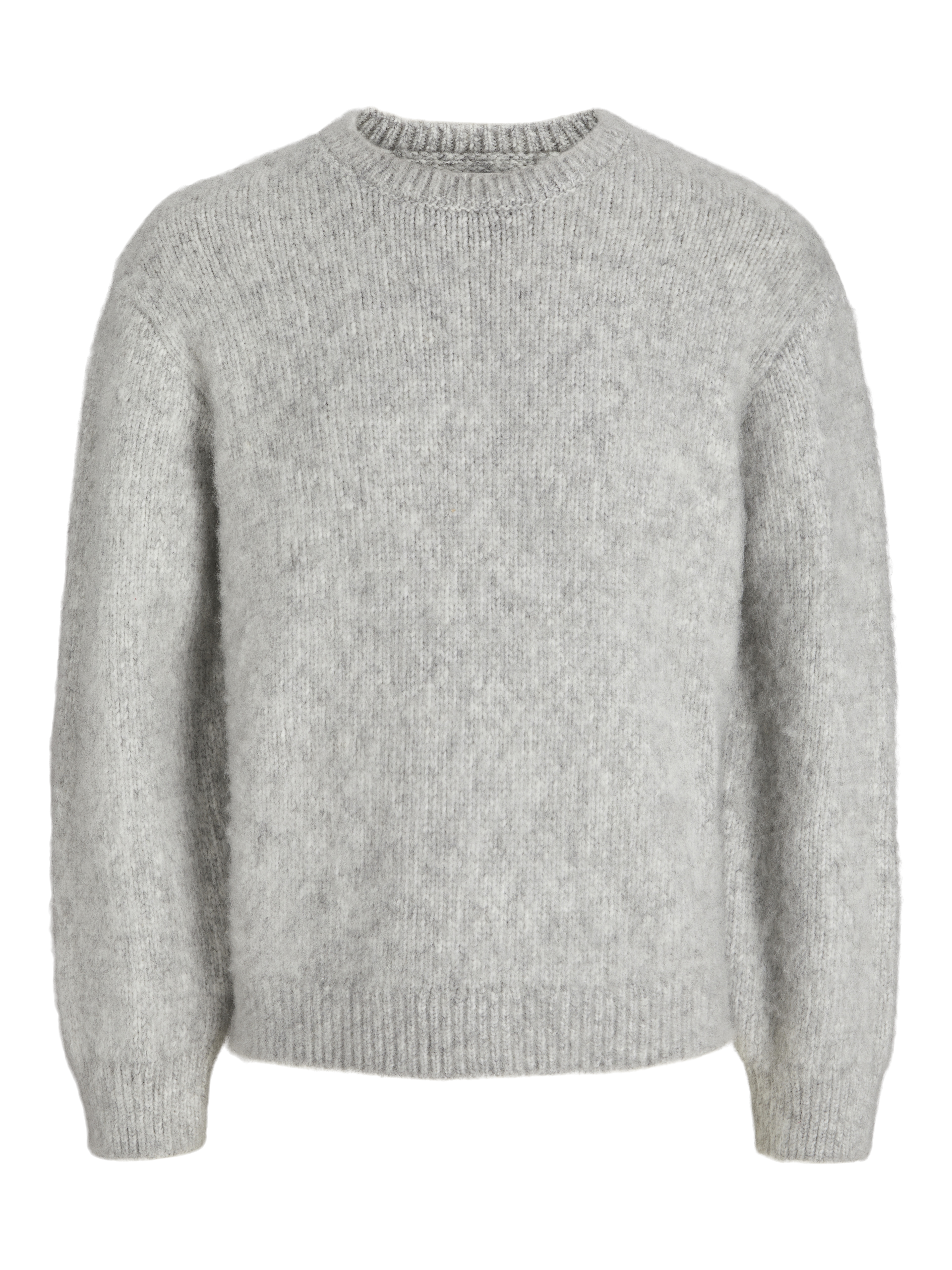 Einfarbig Strickpullover