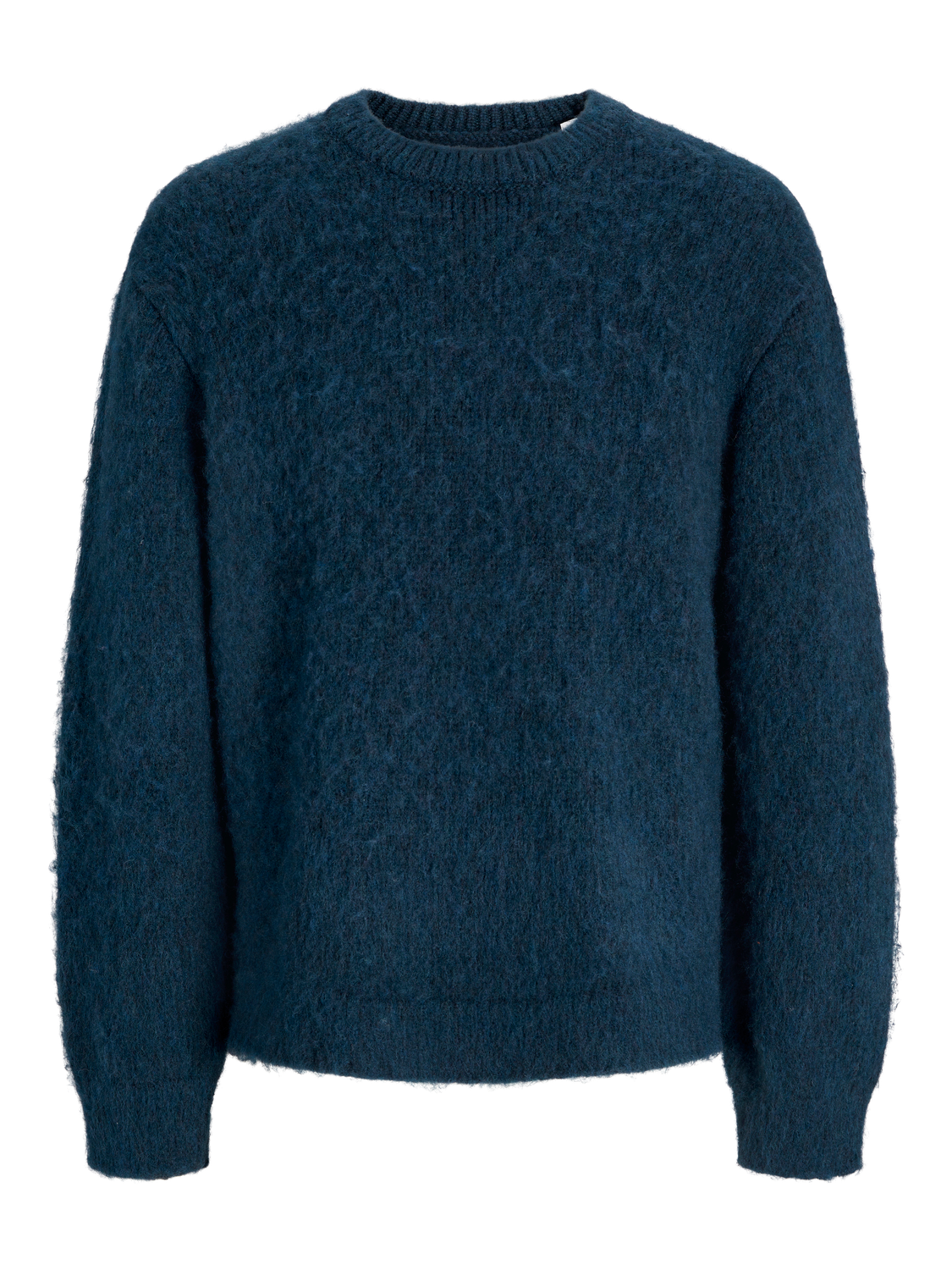 Einfarbig Strickpullover