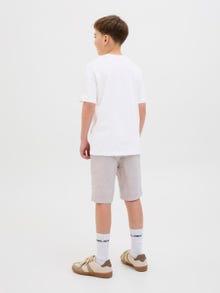 Jack & Jones Spausdintas raštas Marškinėliai Jaunimui -Bright White - 12278350