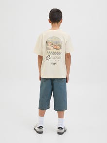 Jack & Jones Trykk T-skjorte Junior -Antique White - 12278364