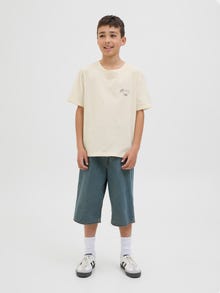 Jack & Jones Trykk T-skjorte Junior -Antique White - 12278364
