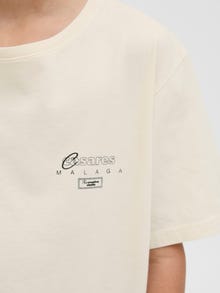 Jack & Jones Trykk T-skjorte Junior -Antique White - 12278364