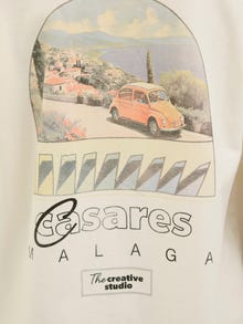Jack & Jones Printed T-shirt Junior -Antique White - 12278364
