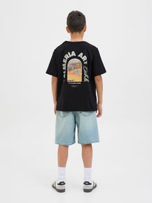 Jack & Jones T-shirt Estampar Junior -Black - 12278364