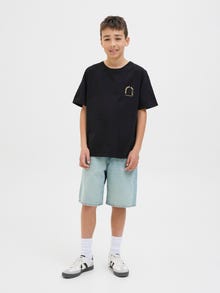 Jack & Jones T-shirt Estampar Junior -Black - 12278364