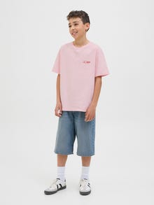 Jack & Jones Spausdintas raštas Marškinėliai Jaunimui -Tickled Pink - 12278364