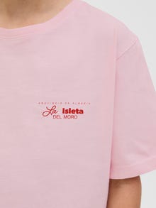 Jack & Jones Spausdintas raštas Marškinėliai Jaunimui -Tickled Pink - 12278364