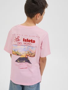 Jack & Jones Spausdintas raštas Marškinėliai Jaunimui -Tickled Pink - 12278364