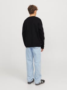 Jack & Jones t-shirt à manches longues Imprimé Junior -Black - 12278383