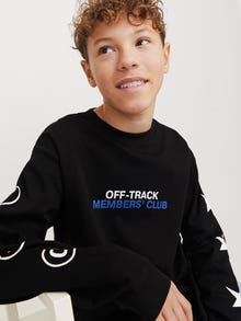 Jack & Jones t-shirt à manches longues Imprimé Junior -Black - 12278383