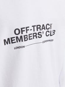 Jack & Jones Printed Longsleeved T-shirt Junior -Bright White - 12278383