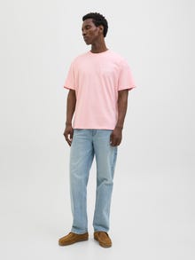 Jack & Jones Printed Crew neck T-shirt -Tickled Pink - 12278390